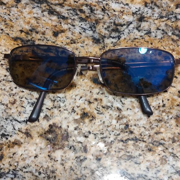 TurboFlex TF368 Glasses Mens Brown Blue FRAMES ONLY Eyeglasses 54mm Eyewear - Picture 12 of 14